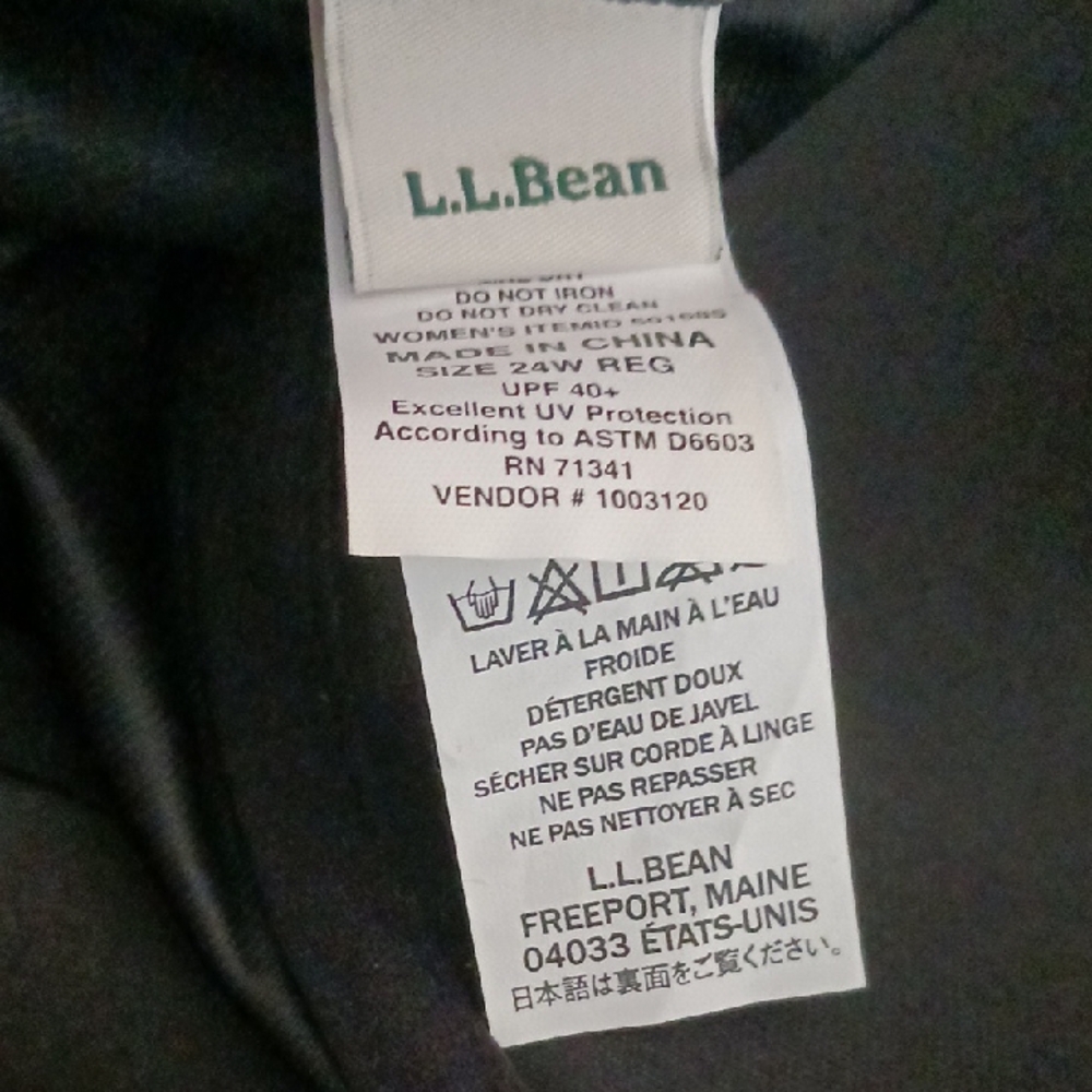 L.L. Bean Black One-piece Bathing Suit - Picture 2 of 16